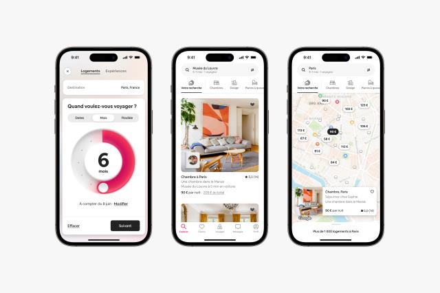 Airbnb relance l'offre de chambres sur sa plateforme.