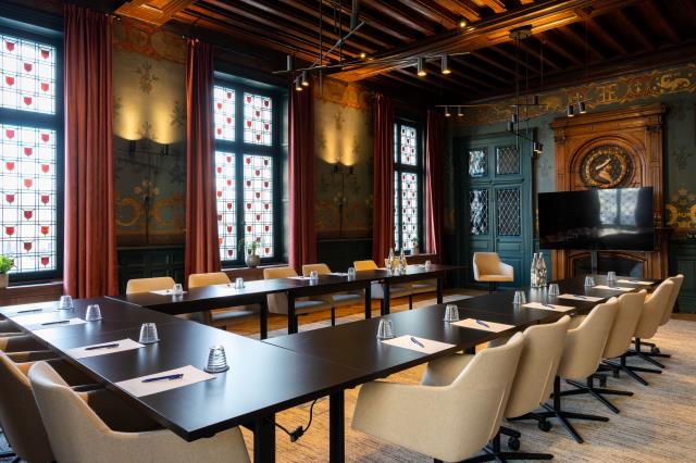 L'une des salles de réunion de l'Hôtel d'Anjou.