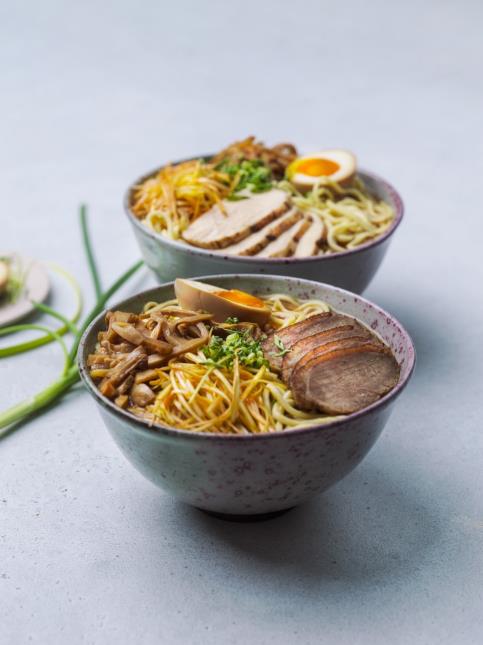 Ramen poulet ou canard, des plats complets et chauds.