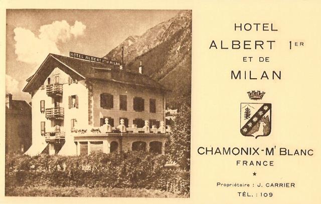 l'hotel Albert 1er dans les années 20