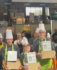 L'équipe lauréate du 4ème Concours des jeunes Charcutiers