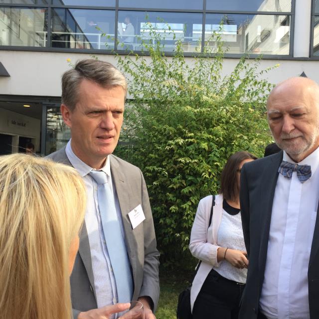 Florent Guhl, directeur de l'Agence Bio et Dominique Bénézet