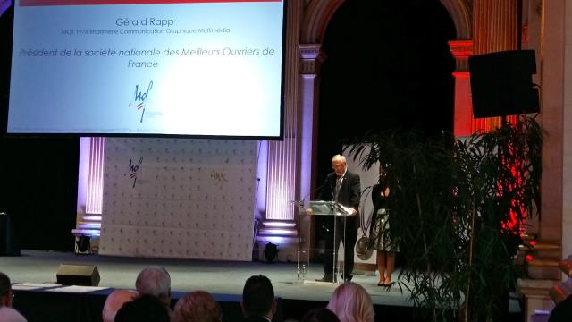 « Meilleur apprenti aujourd'hui, meilleur ouvrier demain », a rappelé Gérard Rapp dans les salons de l'Hôtel de Ville parisien.