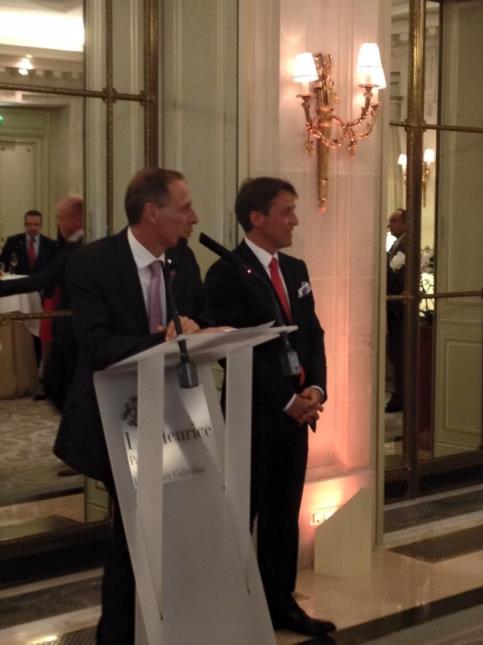 Emmanuel Taillandier, Président France CDRE et Tancrède Barale, directeur de la restauration Hôtel Le Meurice.
