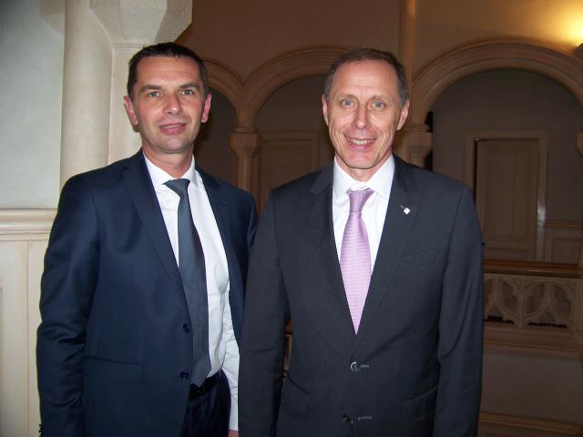 Emmanuel Taillandier (droite), président national du CDRE et Philippe Rispal, président du CDRE Rhône-Alpes
