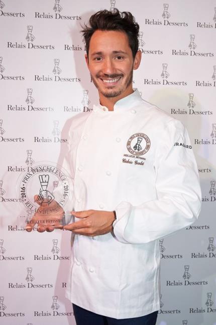 Cédric Grolet, chef pâtissier du Meurice à Paris, élu meilleur pâtissier de l'année 2016.