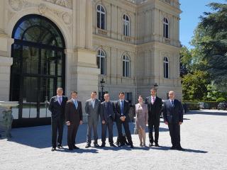 De gauche à droite : Pascal Mesnard, enseignant, Olivier Pénent, Ferrandi, Franck Languille,...