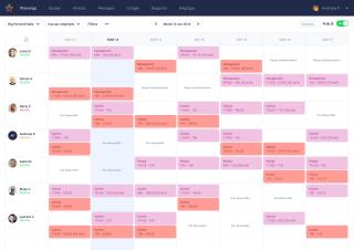 Exemple de planning : vos employés consultent leurs emplois du temps en ligne, ils sont avertis en...