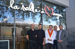 De gauche à droite, les deux formateurs de la Salle à manger de Grenoble, David Moncel et Sylvain ...