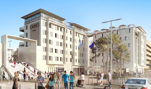 Perspective du futur hôtel Okko à Cannes.