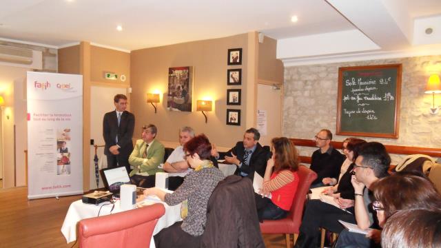 Après la visite de l'établissement, la présentation du secteur et des métiers a permis un débat et des échanges entre représentants du Fafih, professionnels et spécialistes de l'orientation et de l'emploi.
