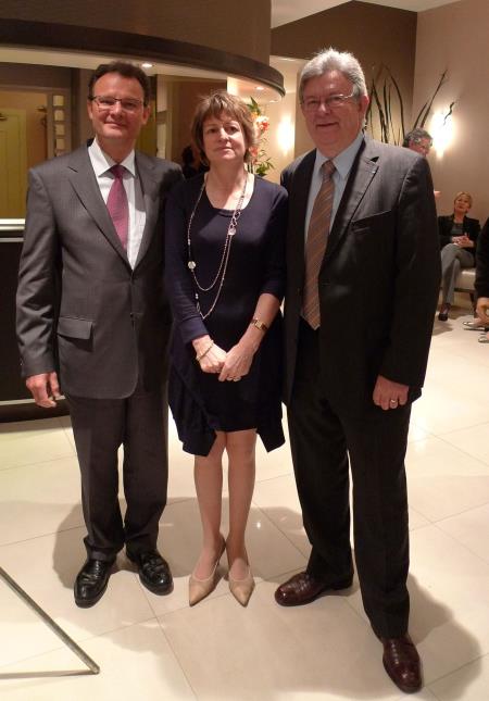 Patrick Bonnes, Ghislaine Barnabé et Jean Lavergne.