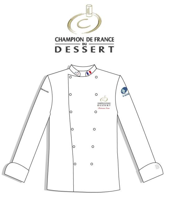 Création des vestes officielles des champions de France du dessert.