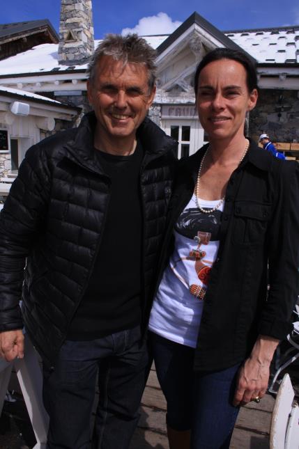 Luc Reversade à l'origine de ce concours en altitude, ici avec son épouse Corinne.