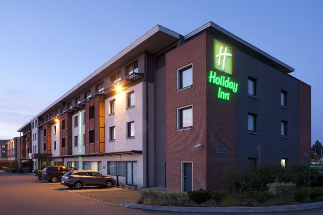 La façade du l'Holiday Inn de Toulouse Blagnac (150 chambres), 'un établissement pour lequel nous allons faire 2 M€ de travaux', explique Jean-Pierre Chomette.