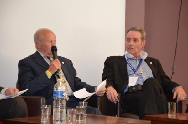 François Effling président des saisonniers et Jacques Blanchet, président des hôteliers de la CPIH lors du 42ème congrès.
