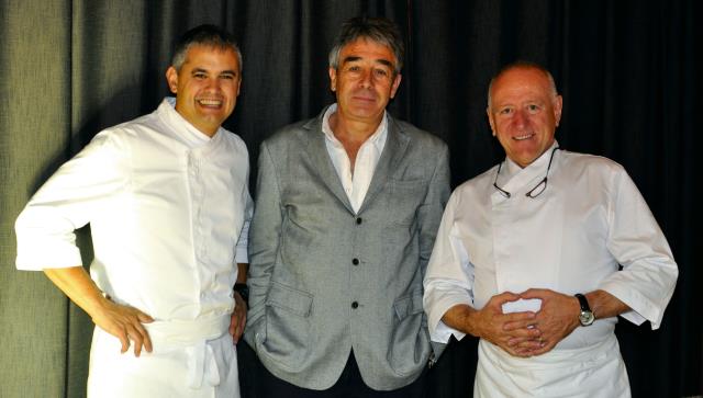 Nandu Jubany, Josep Areny et Carles Gaig ont facilement trouvé un terrain d'entente autour du développement d'une cuisine gastronomique.