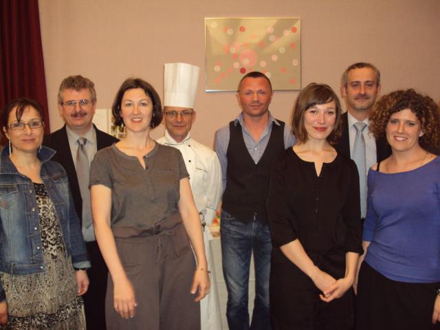 Marie Chehady référente culturelle, Philippe Leboul proviseur du lycée escoffier, Elisabeth Néré enseignante, Jacques Coadic enseignant, Fabrice Leclair enseignant, Marie Farneau enseignate, Philippe Bonneville proviseur du lycée Camille Claudel, Emmanuel