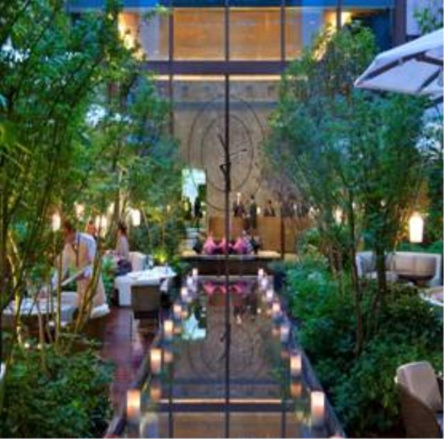 La terasse du Mandarin Oriental.