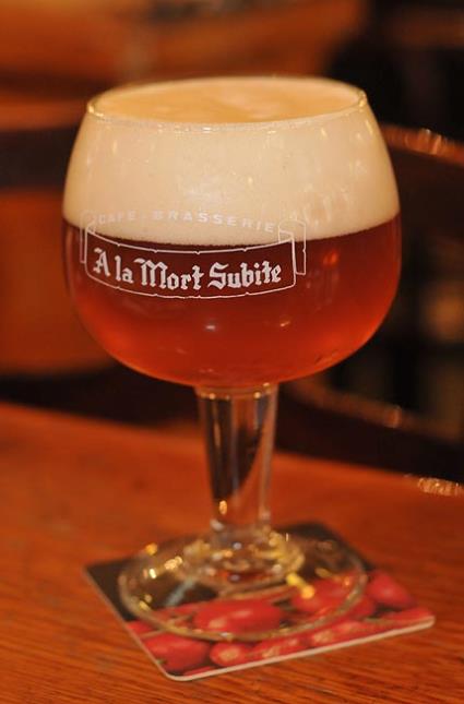 La bière blege Mort Subite.