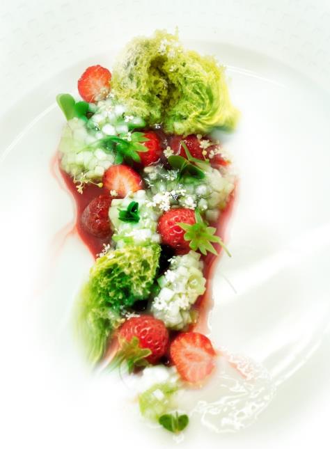 Le goût à l'honneur avec le Concombre, fraise, sureau