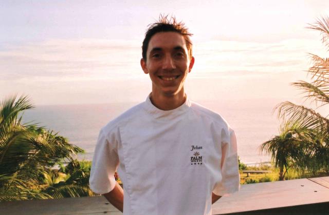 Jehan Colson, chef de cuisine du Palm hôtel, qui propose deux restaurants.