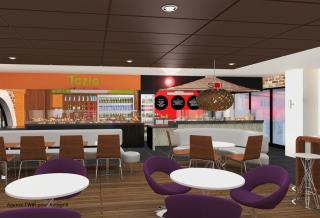 Situé au niveau quais, le Food Court de ST.LAZARE PARIS déploie trois kiosques différents :...