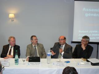 Joseph Neau, Robert Touchet, Gérard Guy et Jean-Luc Huez