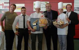 (de gauche à droite ) : Stéphane Rotenberg, Florian Lejeune (vainqueur 2011), Maxime Lourdelle...