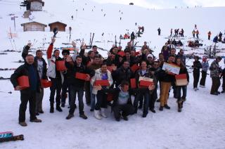 Les participants du  concours de la bouteille blanche 2012.