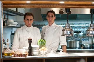 Nicolas Castelet, chef cuisinier et Florent Castelet, chef pâtissier à l'Auberge du 15