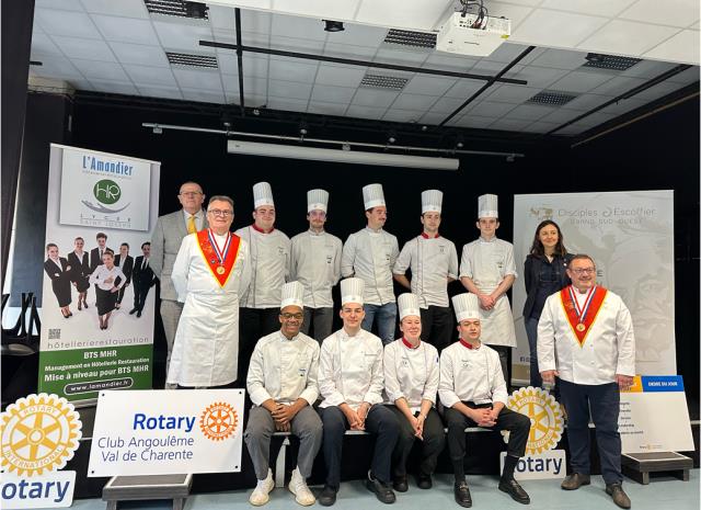 Le Rotary Club Val de Charente, l'association des Disciples Escoffier