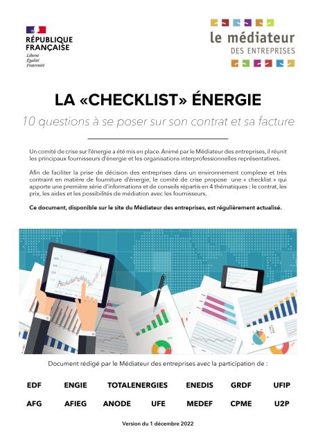 Disponible sur le site du Médiateur des entreprises, ce document est régulièrement actualisé.