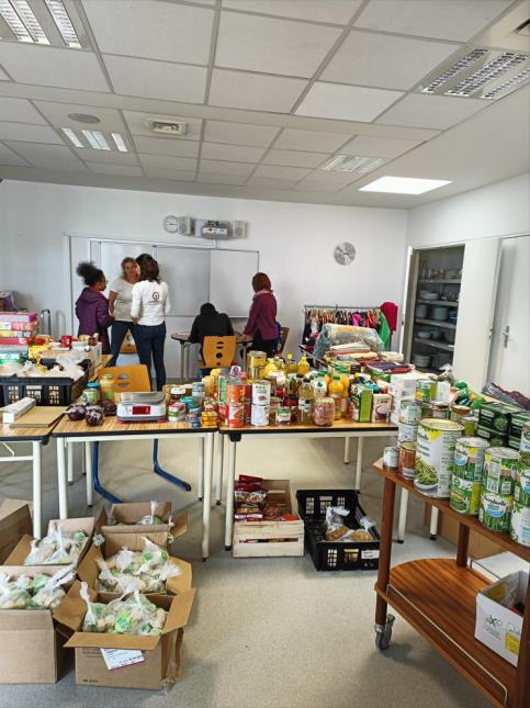 collecte alimentaire du lycée Bonnet