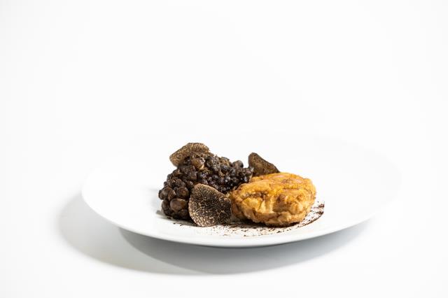 Ris de veau pleurotes, l'un des plats du chef.