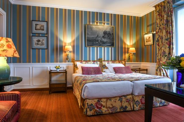 Une chambre de l'Hôtel de l'Abbaye, à Paris.