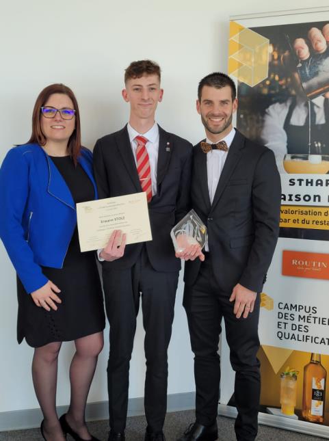 Erwann Stolz du Lycée Raymond Mondon, lauréat du Challenge « STHAR by MAISON ROUTIN