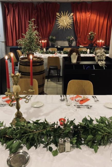 Une ambiance digne de la table du Roi Soleil