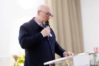 Jacques Deronzier, directeur général de Sysco France, lors de l'anniversaire de Terr & Mer à...