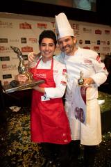 Yassine Tahri et son professeur Damien Thurin, école Ferrandi Paris, campus de Bordeaux, lauréats...