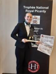 Louane Vuillet en classe de Terminale STHR lauréate du Trophée Royal Picardy