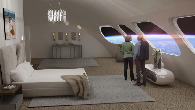 Une suite de 30 m2 de l'hôtel Station Voyager