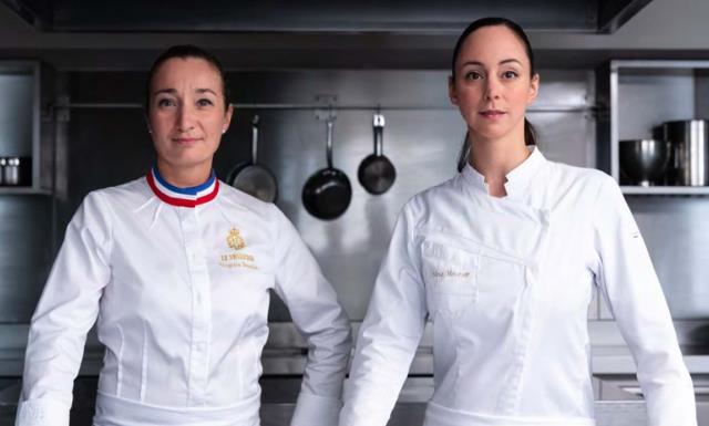 Le duo de cheffes du concours Création et Saveurs Président Professionnels 2021 : Virginie Basselot, présidente de la cuisine et Nina Metayer, présidente de la pâtisserie.