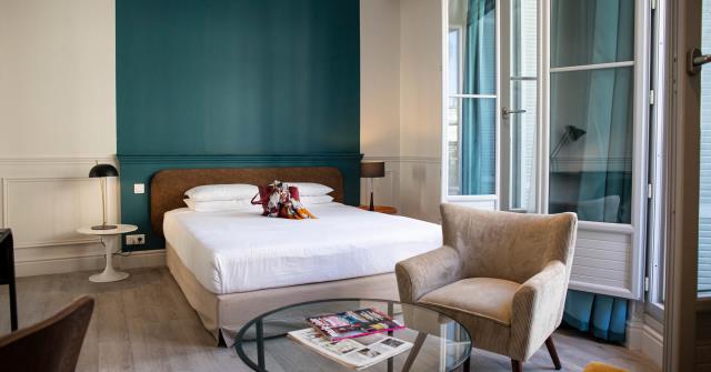 Esprit loft et industriel au Royal Hôtel de Montpellier (Hérault).