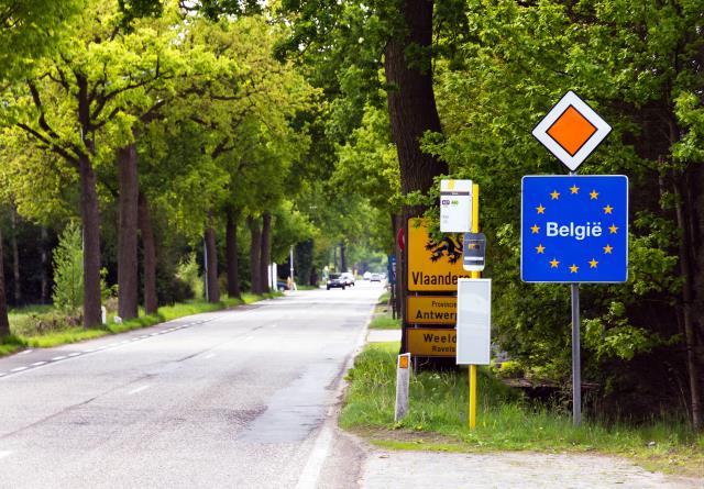 Frontière belge.