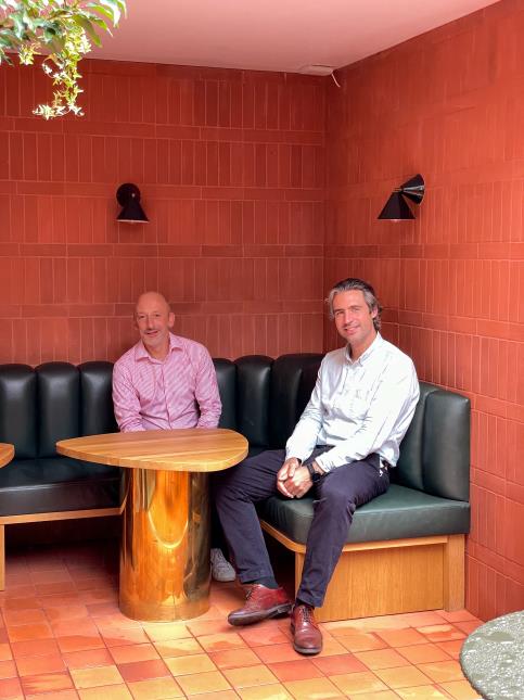 Patrick Voyez, directeur de l'Hôtel Ami, Louis Solanet,, fondateur de la marque Orso