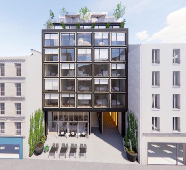 L'ensemble Legendre à Paris (XVIIe) mêle boutique-hôtel haut de gamme, café, restaurant, rooftop, coworking