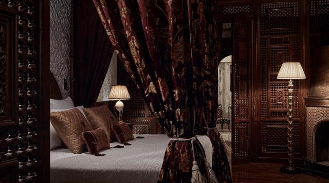 Chambre d'un Riad prestiqge du Royal Mansour, à Marrakech.