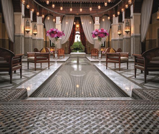 Le lobby du Royal Mansour.