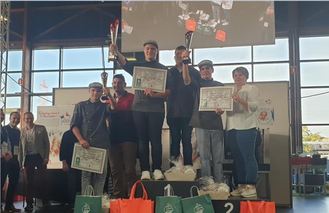 Le podium des CAP Boucher deuxième année